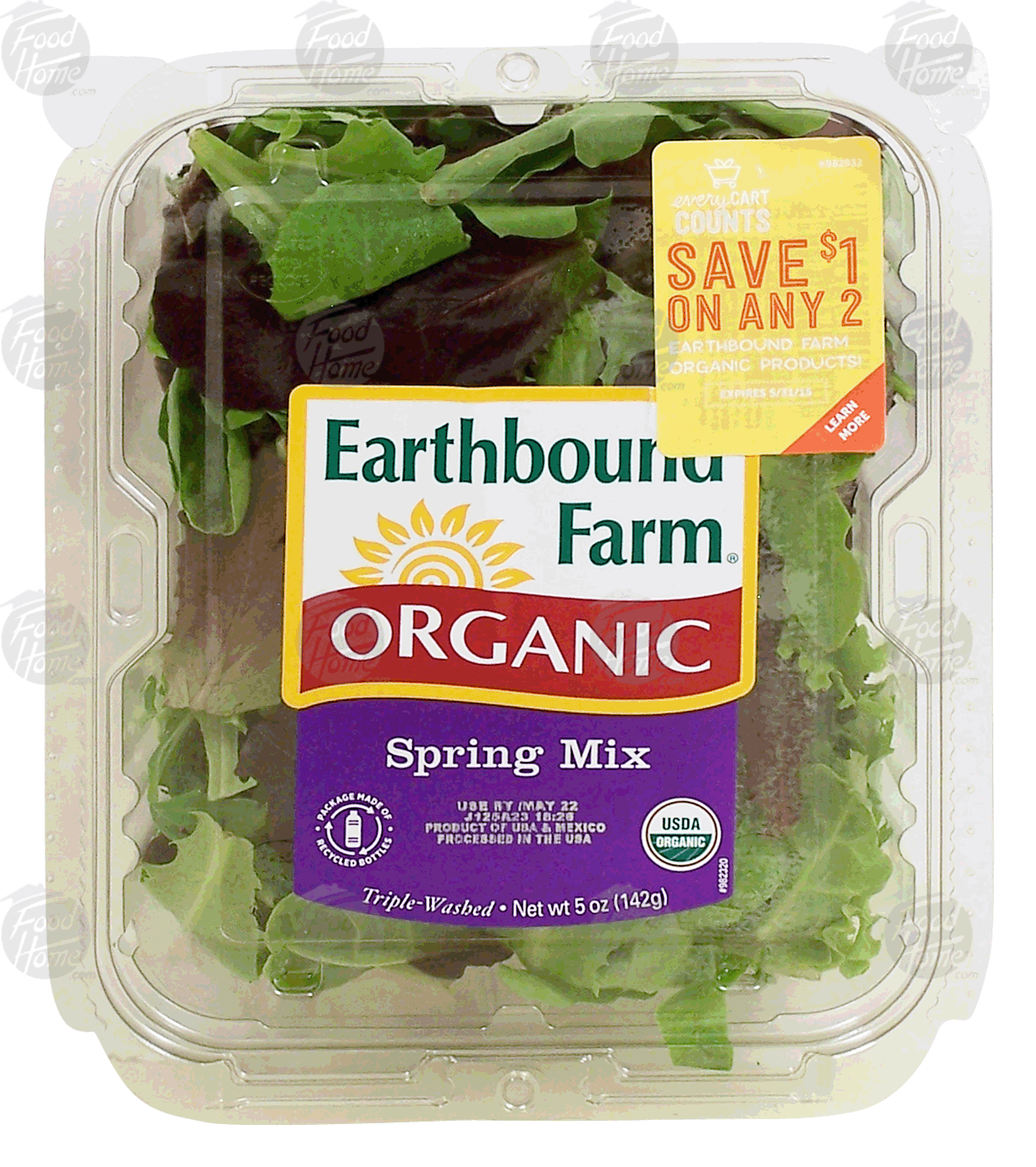 Earthbound Farm Organic spring mix salad, melange de printemps, triple washed Full-Size Picture